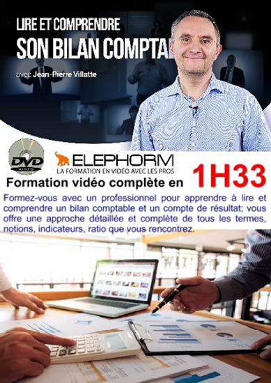 Image sur DVD vidéo tutoriel - Lire et comprendre son bilan comptable et un compte de résultat (1h 33 min)