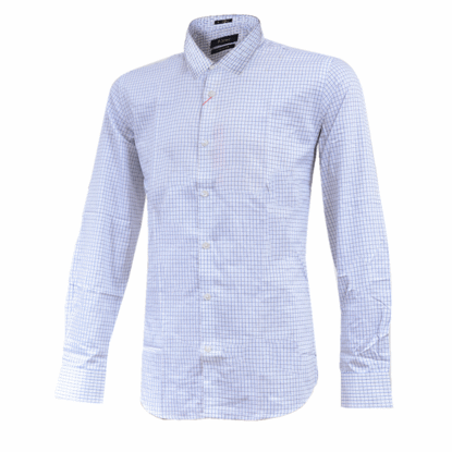 Agrandir l'image de Chemise B.Jones - Carrelée - Longue Manche - Blanc Image de Chemise B.Jones - Carrelée - Longue Manche - Blanc