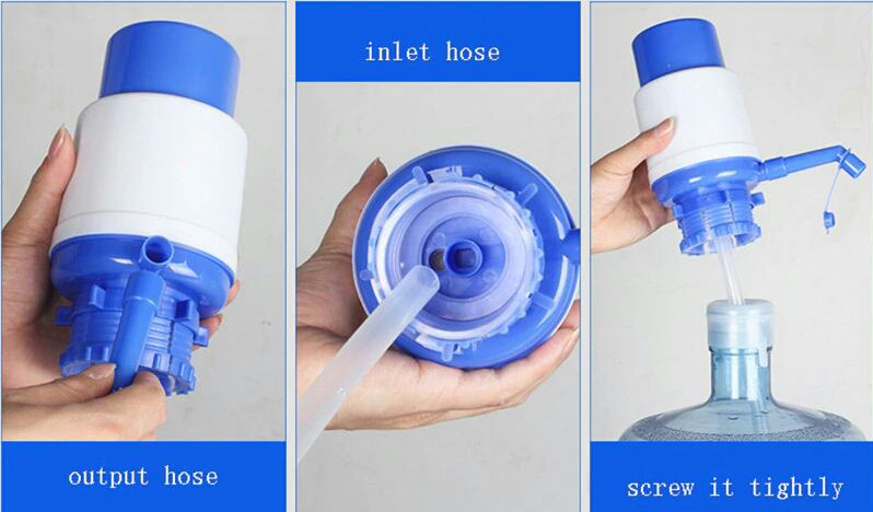 Pompe à Eau Manuelle Pour Bidons Jusqu'à 20L - Compatible Bouche 55mm - Sans électricité