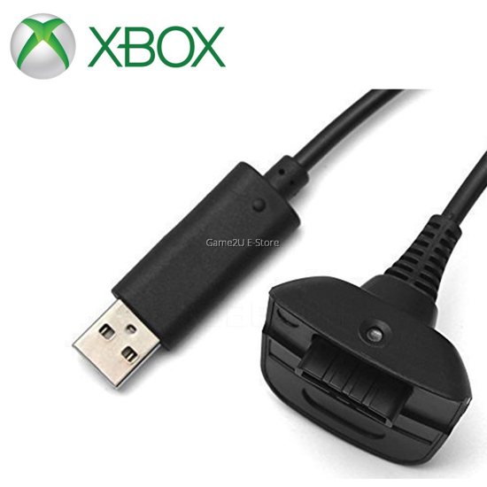 Image sur Câble de connexion de charge dédié 2 en 1 pour Xbox 360