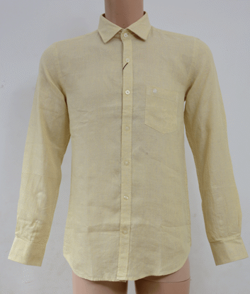 Agrandir l'image de Chemise Eslips - 100% Lin - Premium classic - Longue Manche, jaune clair Image de Chemise Eslips - 100% Lin - Premium classic - Longue Manche, jaune clair