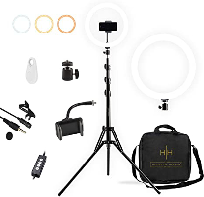 Agrandir l'image de Ring Light, 26 cm 2.10MTrépied, 3 Couleurs Image de Ring Light, 26 cm 2.10MTrépied, 3 Couleurs