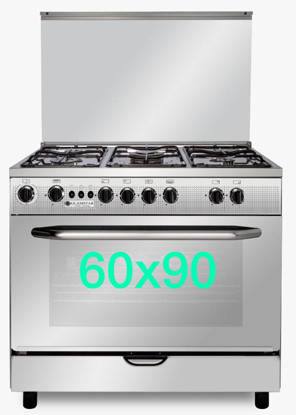 Agrandir l'image de Cuisinière à gaz GLAMSTAR - 60*90 - 5 foyers - Gris - 06 Mois garantis Image de Cuisinière à gaz GLAMSTAR - 60*90 - 5 foyers - Gris - 06 Mois garantis