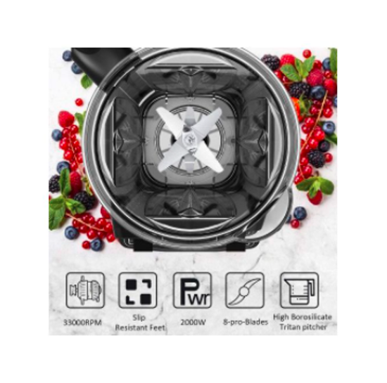 Image sur Robot Mixeur Silver Crest - 4500W - Rouge - 03Mois