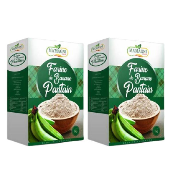 Image sur 02 Paquets - Farine de banane plantain - Ma'a Magni - 1kg 