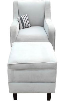 Agrandir l'image de Canapé + Sofa Luxueux en velour - Blanc Image de Canapé + Sofa Luxueux en velour - Blanc