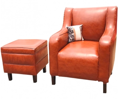 Agrandir l'image de Canapé + Sofa luxueux en cuir - Marron Image de Canapé + Sofa luxueux en cuir - Marron