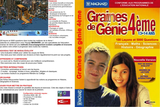 Image sur DVD Ludo éducatif interactif - Graine de génie 4ème (Version PC)