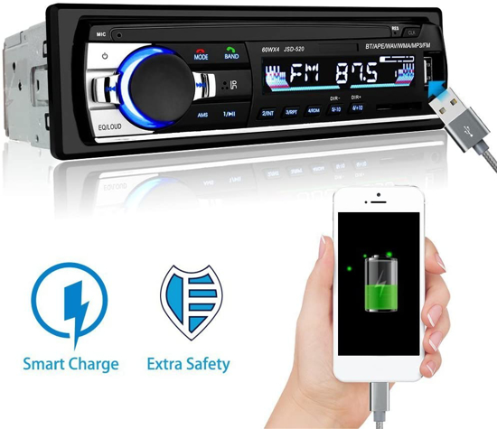 Image sur Lecteur de voiture Bluetooth Auto USB Radio SD - AUX-IN - FM stéréo MP3