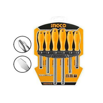 Agrandir l'image de Tournevis jeu de 6 PCS /SET INGCO HKSDO658 Image de Tournevis jeu de 6 PCS /SET INGCO HKSDO658