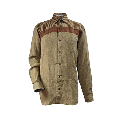 Agrandir l'image de Chemise B.Jones - 100% Lin - Authentique - Longue Manche - Multicolore Image de Chemise B.Jones - 100% Lin - Authentique - Longue Manche - Multicolore