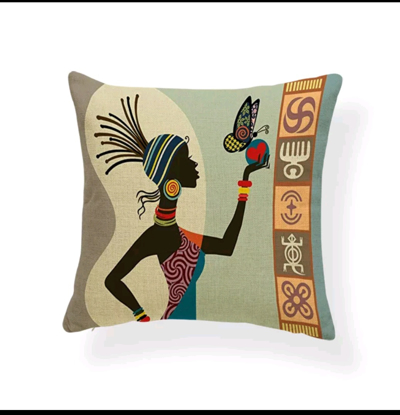 Image de Housses De Coussins Motifs Africains - 45 * 45 Cm - Multicolore