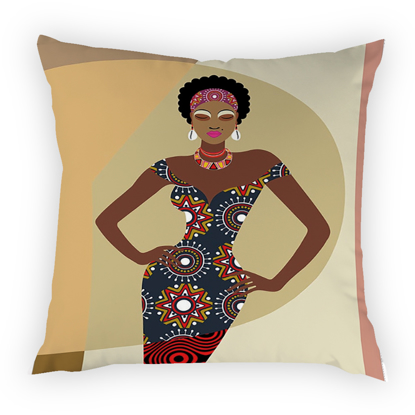 Image de Housses De Coussins Motifs Africains - 45 * 45 Cm - Multicolore