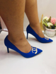 Image sur Chaussure escarpins - Bleu