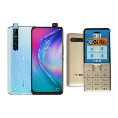 Agrandir l'image de PACK TECNO Professionnel - Camon15Premier(128GB/6GB - 64MP/32MP - 6.6" - Reconnaissance faciale) / T301(1,77 Pouces - Dual Sim - 1150mAh - Torche) 12Mois garantis Image de PACK TECNO Professionnel - Camon15Premier(128GB/6GB - 64MP/32MP - 6.6" - Reconnaissance faciale) / T301(1,77 Pouces - Dual Sim - 1150mAh - Torche) 12Mois garantis