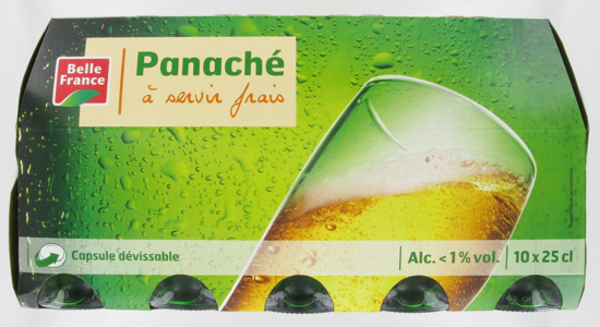 Image sur Carton de Bière panaché - Belle France - 25Cl - 1% D'alcool