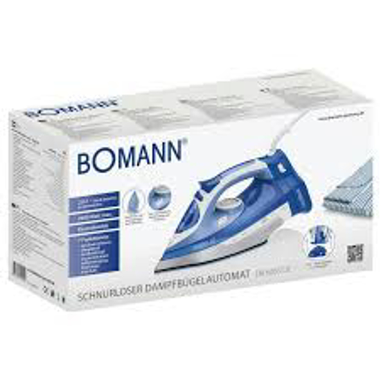Image sur Fer à Repasser à Vapeur Bomann -2400w - Bleu/Blanc