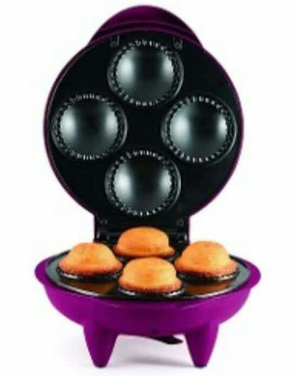Machine à muffins - 4 parts - Noir et violet