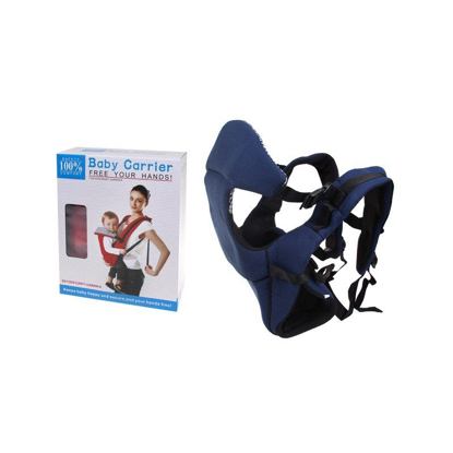 Image de Porte Bébé - Bretelles Réglables - Rouge Et Bleu