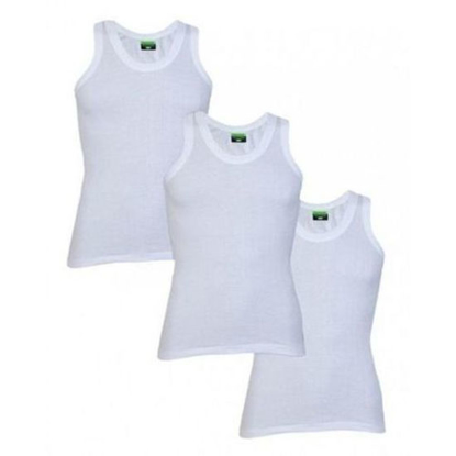 Agrandir l'image de Débardeurs En Coton/polyester - Blanc Wudi  - 3 Pièces Image de Débardeurs En Coton/polyester - Blanc Wudi  - 3 Pièces