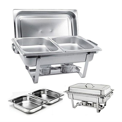 Agrandir l'image de Marmite Chauffante - 2 Compartiments 11 Litres - Inox Image de Marmite Chauffante - 2 Compartiments 11 Litres - Inox