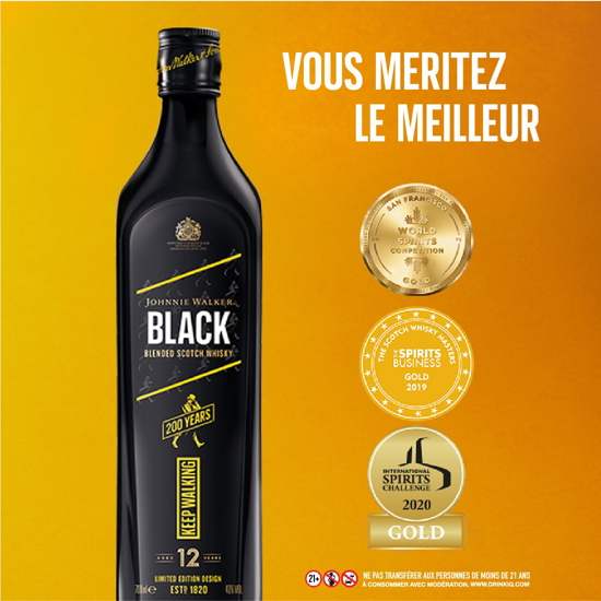 Image sur Johnnie Walker black Label 12 years old blended scotch whisky 75 cl - Vente Flash