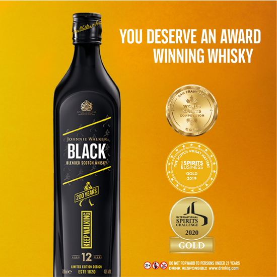 Image sur Johnnie Walker black Label 12 years old blended scotch whisky 75 cl - Vente Flash