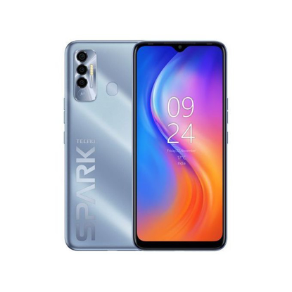 Agrandir l'image de Tecno Spark 7 - 6,8 Pouces HD+ - 2 SIM - 4G - 4Go RAM - 64Go ROM - 16Mpx/8Mpx - 5000mAh - Bleu Image de Tecno Spark 7 - 6,8 Pouces HD+ - 2 SIM - 4G - 4Go RAM - 64Go ROM - 16Mpx/8Mpx - 5000mAh - Bleu