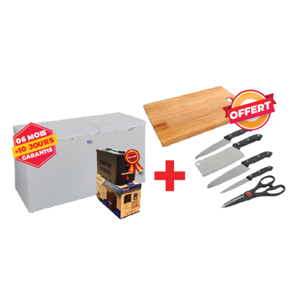 Agrandir l'image de Congélateur coffre double porte Oscar OSC-CF450S - 450L - Gris - Garantie 6Mois + Régulateur de tension 500VA ROCH offert Image de Congélateur coffre double porte Oscar OSC-CF450S - 450L - Gris - Garantie 6Mois + Régulateur de tension 500VA ROCH offert
