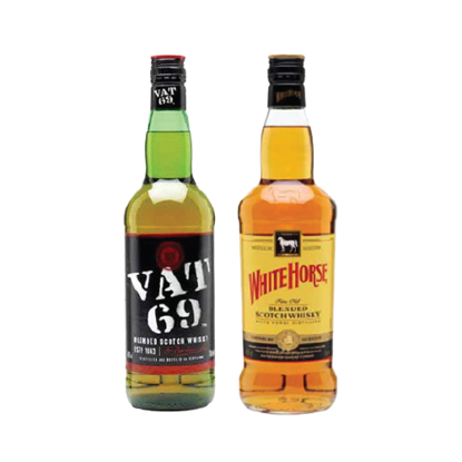 Image de Pack Whisky VAT 69 BLENDED SCOTCH - 75cl + WHITE HORSE 75 CL