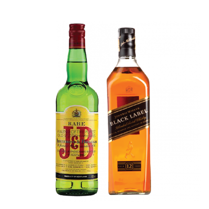 Image de Pack Whisky J&B Rare 70 cl + JOHNNIE WALKER BLACK LABEL 12 YEARS OLD