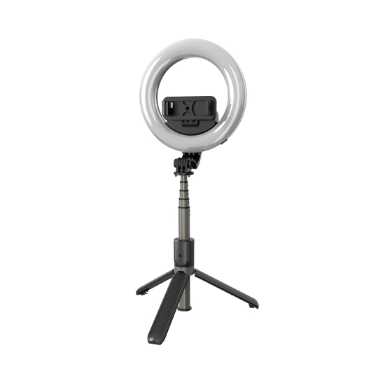 Image sur Ring Light selfie stick bluetooth rechargeable