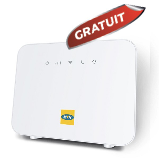 Image sur Forfait MTN - MTN HOME( 150GB internet + 2H d'appel gratuit, valides pour 1 mois) + MTN Wifi Box Alcatel