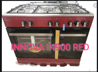 Agrandir l'image de Cuisinière Innova IN-900 - 60*90 5foyers - Automatique + Porte Gaz - Rouge - 06Mois Garanti Image de Cuisinière Innova IN-900 - 60*90 5foyers - Automatique + Porte Gaz - Rouge - 06Mois Garanti