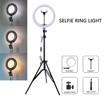 Ring Light, 26 cm 2.10MTrépied, 3 Couleurs