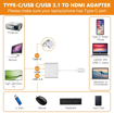 Image sur USB Type-C vers HDMI / USB3.0 / USB 3.1 Adaptateur Type-C