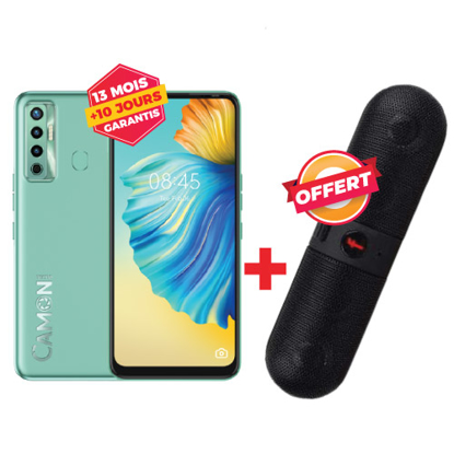 Agrandir l'image de Tecno Camon 17 - 6.55" - 128Go - 48MP+8MP - 4G Lite - Dual SIM - 5000 mAh - 13 mois garantis Image de Tecno Camon 17 - 6.55" - 128Go - 48MP+8MP - 4G Lite - Dual SIM - 5000 mAh - 13 mois garantis