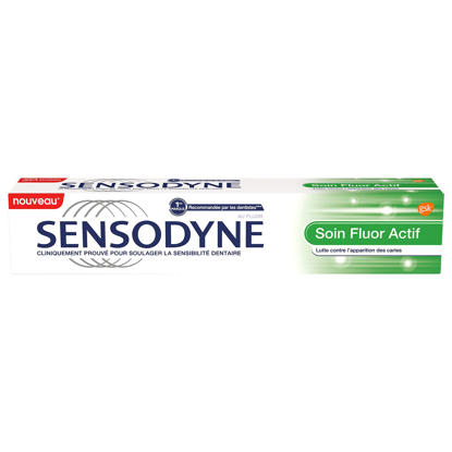 Agrandir l'image de SENSODYNE Dentifrice Soin fluor Actif 75 ML Image de SENSODYNE Dentifrice Soin fluor Actif 75 ML