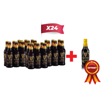 Agrandir l'image de Bière Guinness Foreign Extra Stout - 0,33l - 24 bouteilles Image de Bière Guinness Foreign Extra Stout - 0,33l - 24 bouteilles