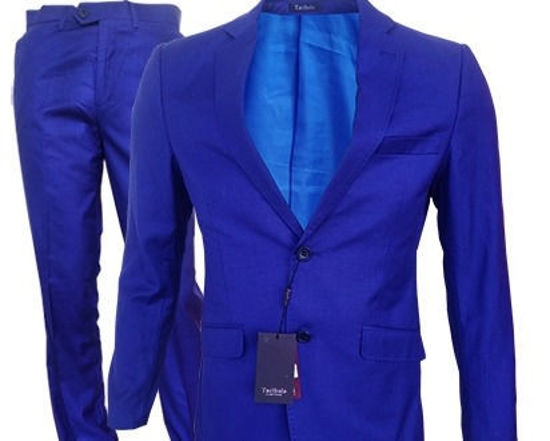 Image sur Costume Homme - 2 Pièces - 2 Boutons - Bleu