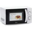 Image sur Micro‑ondes Midea MM720C2GX – 20 L – 700 W – 5 niveaux – Décongélation poids-temps – Boutons rotatifs – Garantie 6 mois