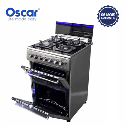Cuisinière double four Oscar ( électrique & Gaz ) 04 Foyers - 60*60 - Gris - 06 mois Garantis Cuisinière double four Oscar ( électrique & Gaz ) 04 Foyers - 60*60 - Gris - 06 mois Garantis chez iziway cameroun