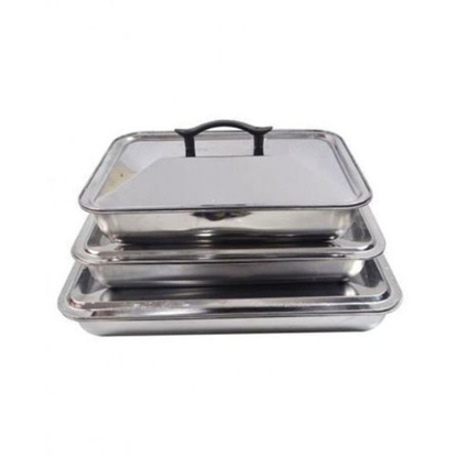 Image de Assiette De Service - 3 Pièces - Gris Argent