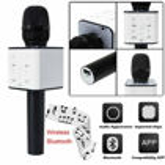 Image sur Microphone Q7 Bluetooth Micro Sans Fil Portable – Noir