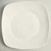 Image sur Lot de 28 grands plats carré  - Blanc -  Porcelaine