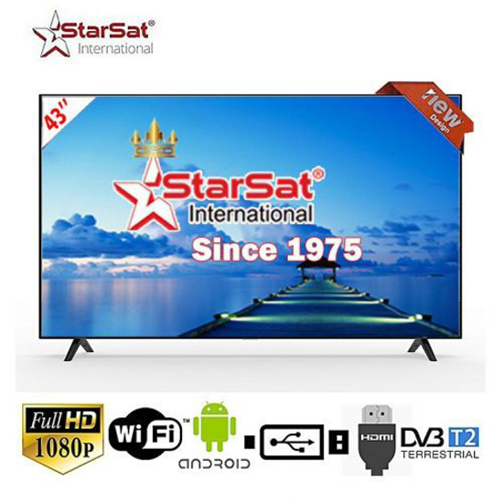 Image sur Smart TV LED Ultra Slim Star sat - 43" - Full HD - Noir - 12 Mois garantis + Régulateur Binatone 1000VA et Support OFFERTS