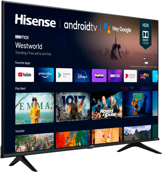 Image sur Smart TV Numérique Hisense 65A6G - Ultra HD 4K - 65" - Netflix/Youtube - noir - garantie 12 mois