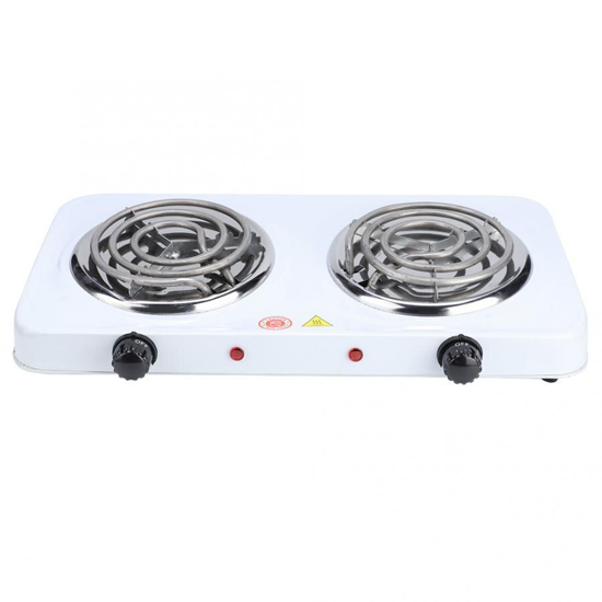 Plaque de cuisson électrique posable 1500w - 1 foyer - blanche etf2146