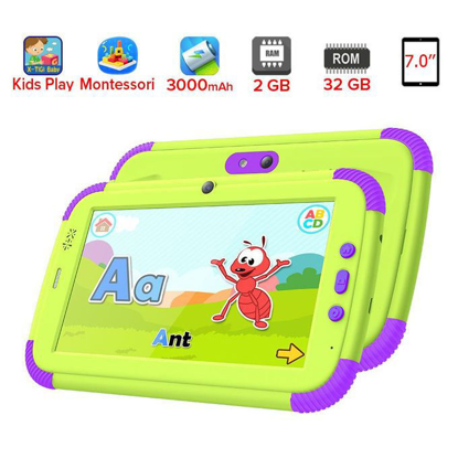 Agrandir l'image de X-Tigi Tablette Éducative Enfant - Kids Tab + - 3G - Dual Sim - 7" - 32GO+1Go - Vert + Support Image de X-Tigi Tablette Éducative Enfant - Kids Tab + - 3G - Dual Sim - 7" - 32GO+1Go - Vert + Support