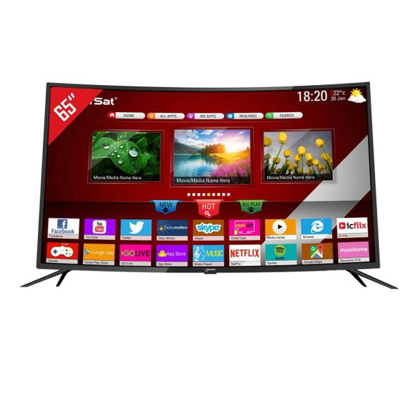 Agrandir l'image de TV LED Smart 65'' Star Sat Incurvé - Full HD - Décodeur et Régulateur Intégrés - 12 Mois garantis Image de TV LED Smart 65'' Star Sat Incurvé - Full HD - Décodeur et Régulateur Intégrés - 12 Mois garantis